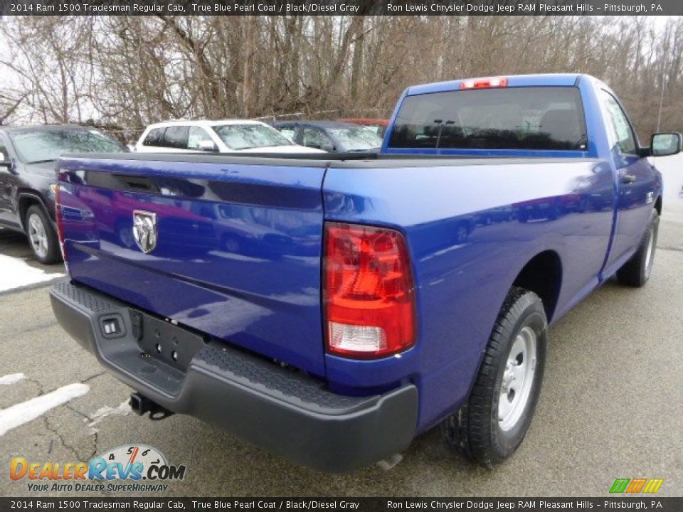 2014 Ram 1500 Tradesman Regular Cab True Blue Pearl Coat / Black/Diesel Gray Photo #5