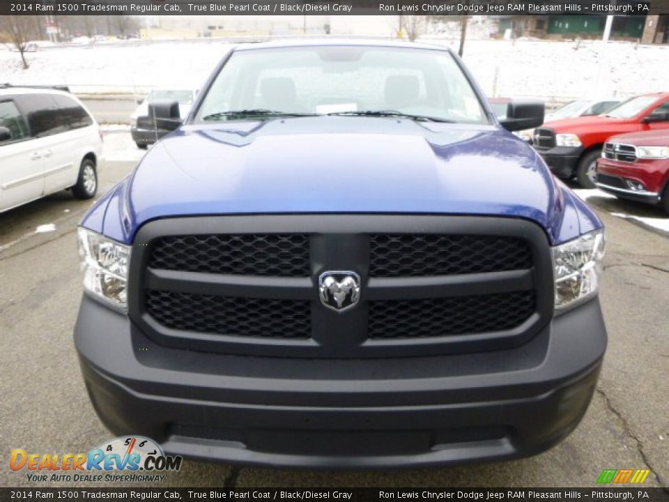 2014 Ram 1500 Tradesman Regular Cab True Blue Pearl Coat / Black/Diesel Gray Photo #8