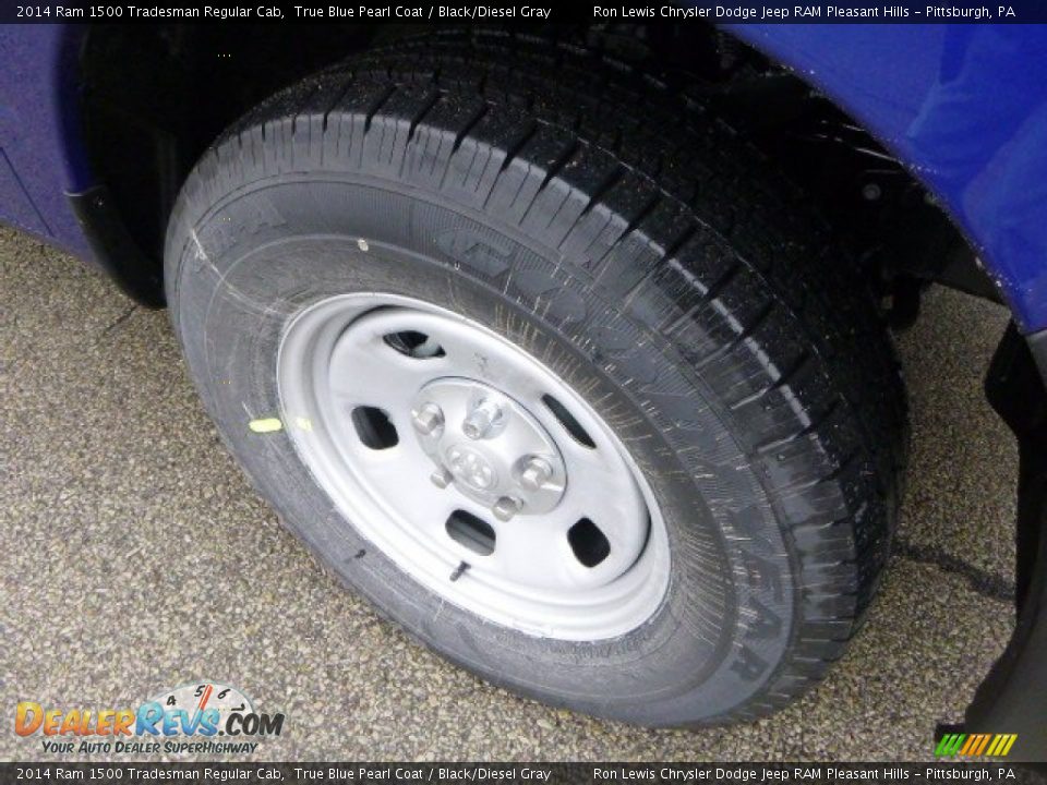 2014 Ram 1500 Tradesman Regular Cab True Blue Pearl Coat / Black/Diesel Gray Photo #9