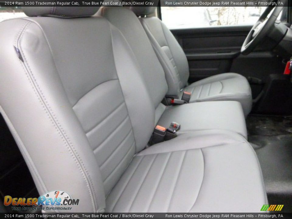2014 Ram 1500 Tradesman Regular Cab True Blue Pearl Coat / Black/Diesel Gray Photo #10