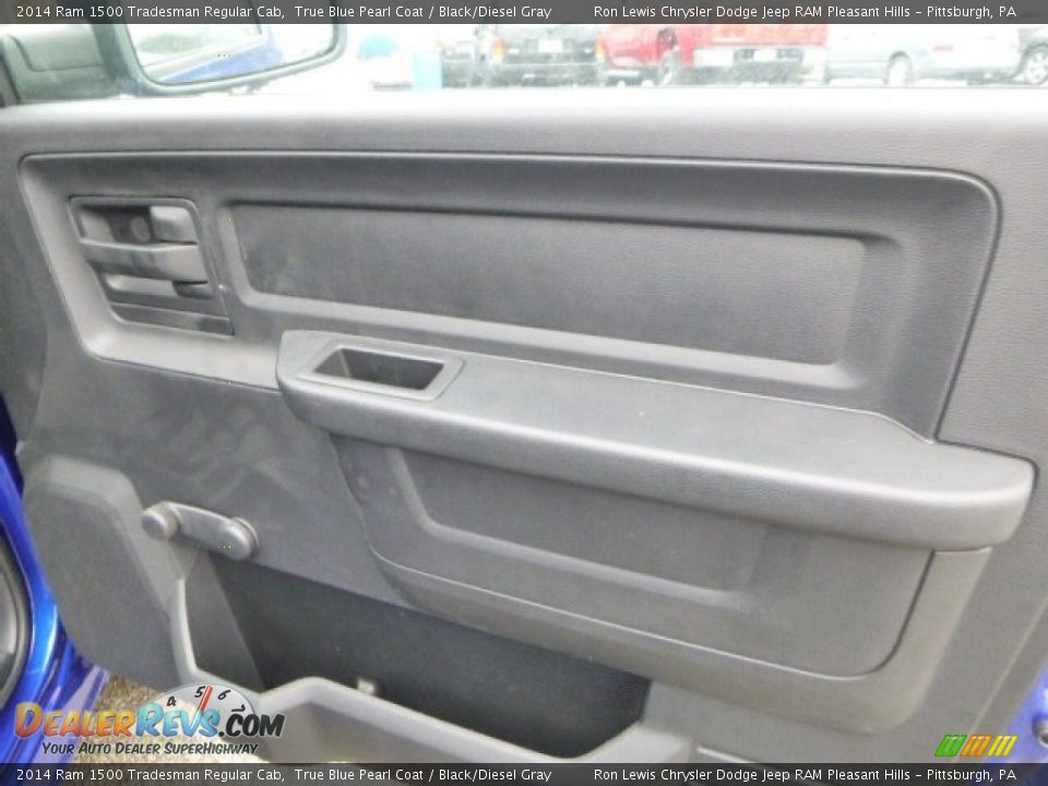2014 Ram 1500 Tradesman Regular Cab True Blue Pearl Coat / Black/Diesel Gray Photo #12