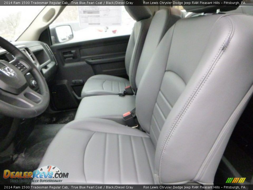 2014 Ram 1500 Tradesman Regular Cab True Blue Pearl Coat / Black/Diesel Gray Photo #16