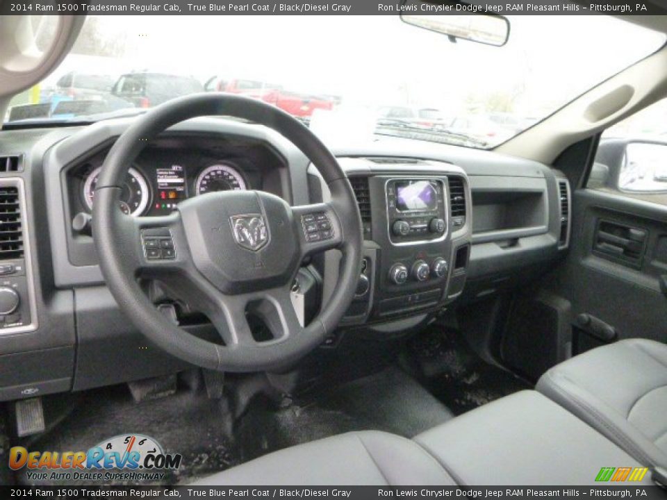 2014 Ram 1500 Tradesman Regular Cab True Blue Pearl Coat / Black/Diesel Gray Photo #17