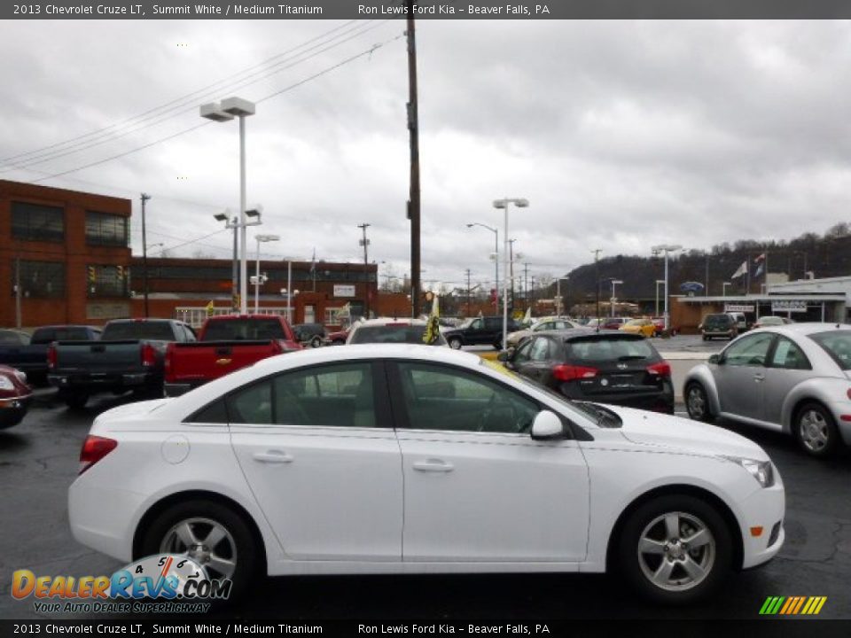 2013 Chevrolet Cruze LT Summit White / Medium Titanium Photo #1
