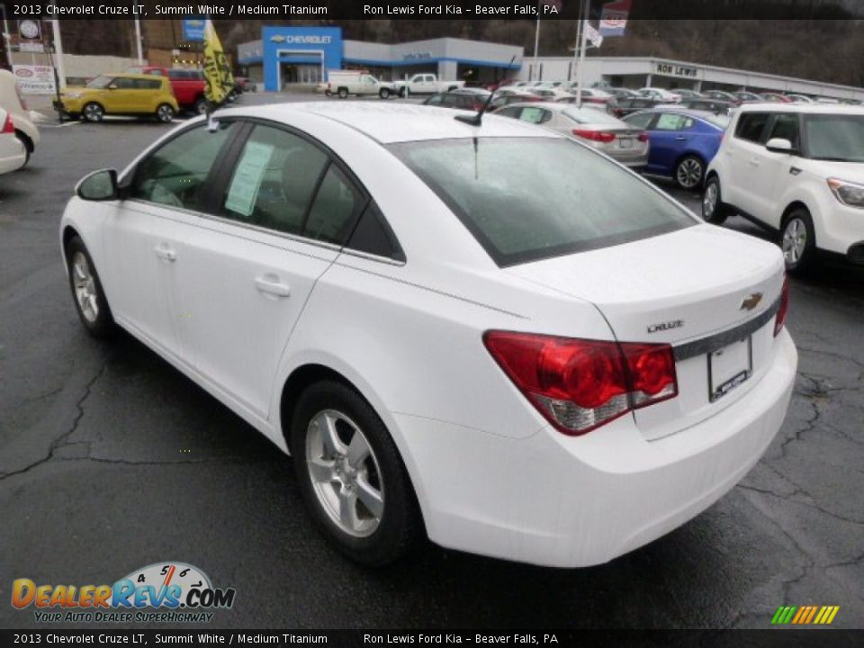 2013 Chevrolet Cruze LT Summit White / Medium Titanium Photo #6