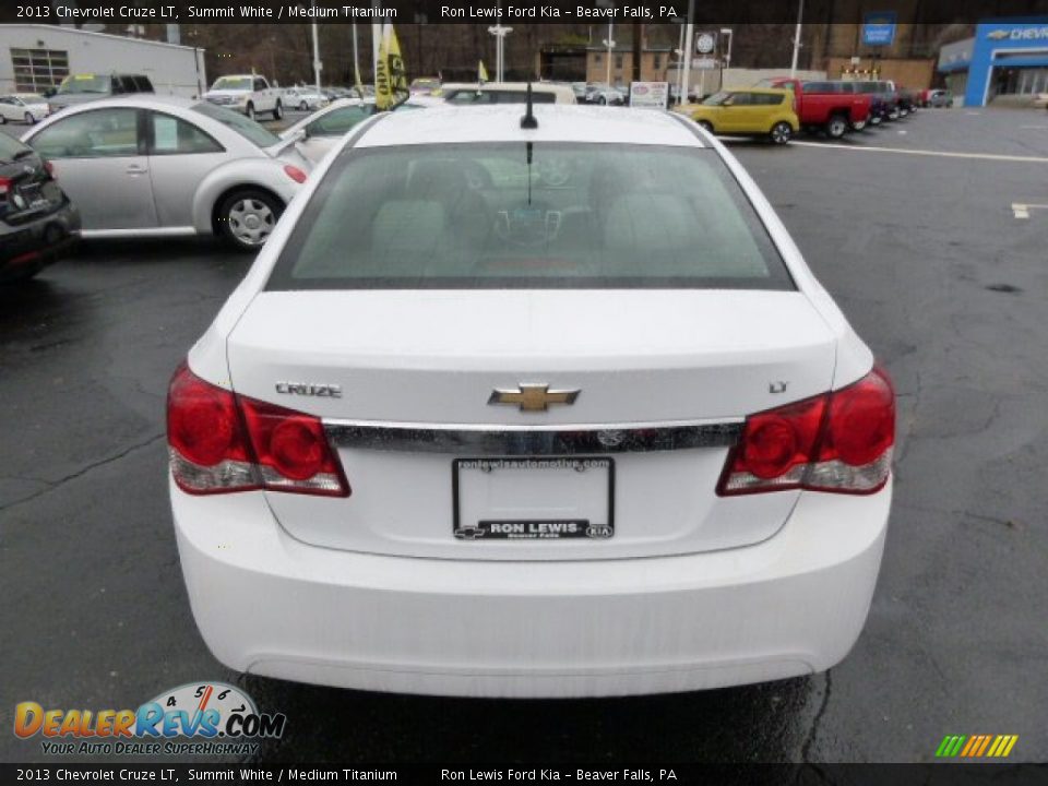 2013 Chevrolet Cruze LT Summit White / Medium Titanium Photo #7