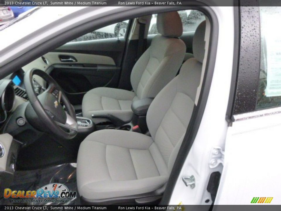 2013 Chevrolet Cruze LT Summit White / Medium Titanium Photo #10