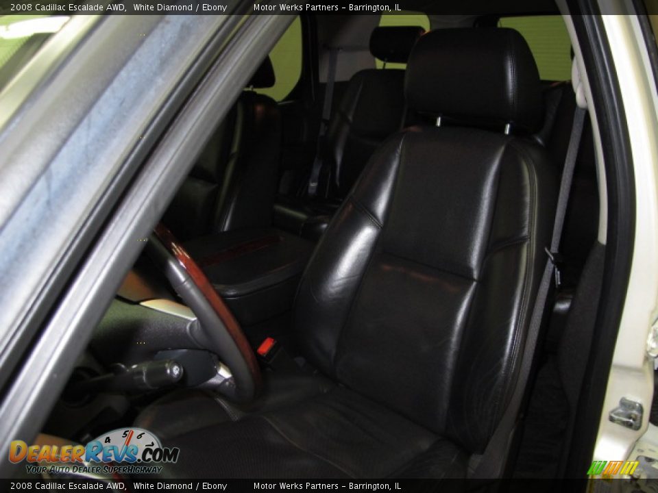 2008 Cadillac Escalade AWD White Diamond / Ebony Photo #16