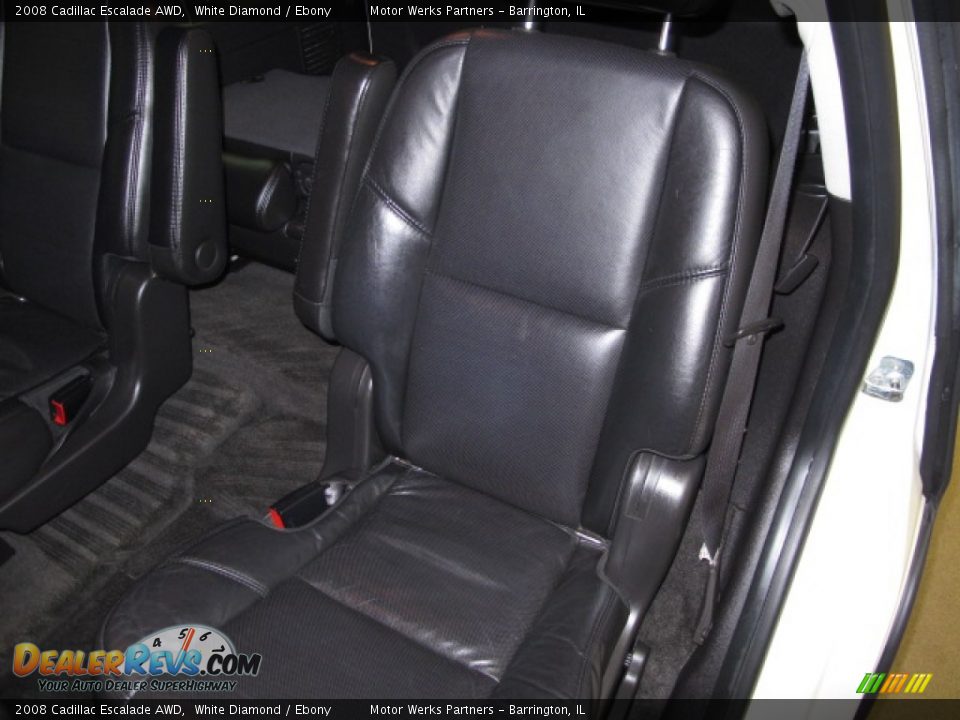 2008 Cadillac Escalade AWD White Diamond / Ebony Photo #18