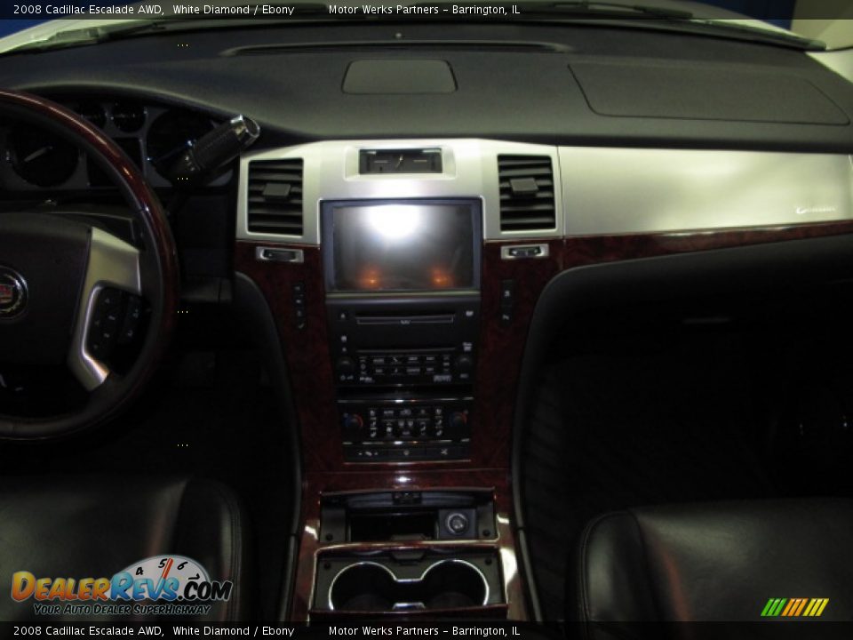 2008 Cadillac Escalade AWD White Diamond / Ebony Photo #24