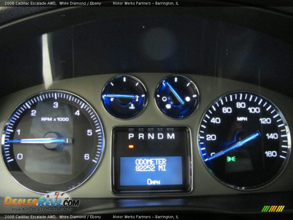 2008 Cadillac Escalade AWD White Diamond / Ebony Photo #26
