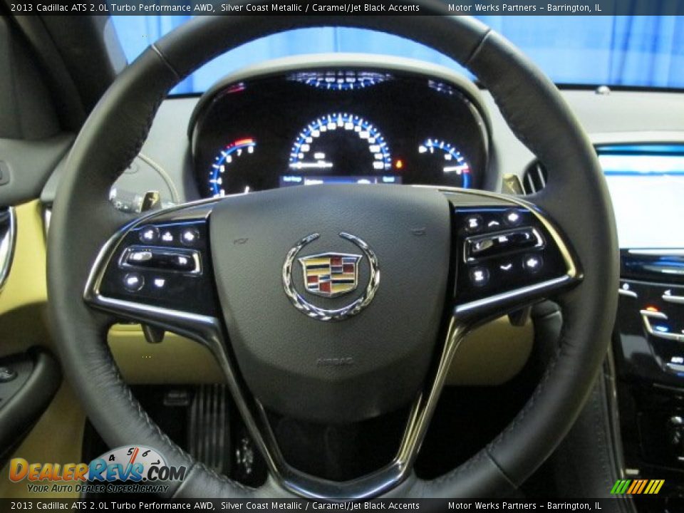 2013 Cadillac ATS 2.0L Turbo Performance AWD Steering Wheel Photo #25