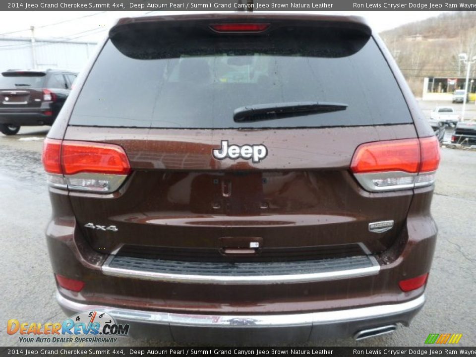 2014 Jeep Grand Cherokee Summit 4x4 Deep Auburn Pearl / Summit Grand Canyon Jeep Brown Natura Leather Photo #4