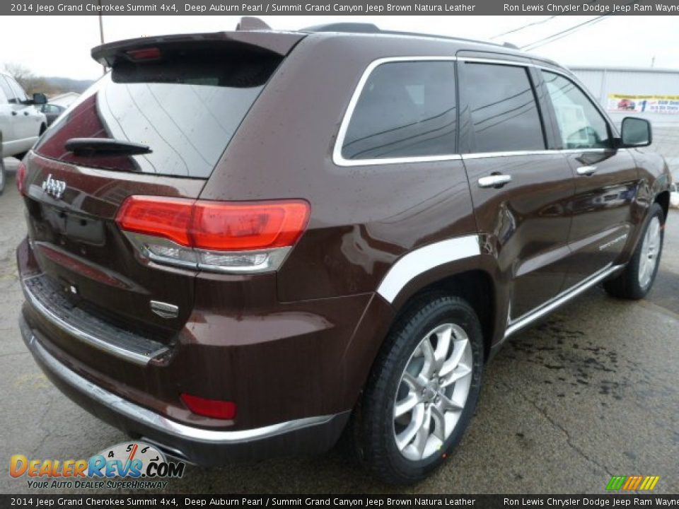 2014 Jeep Grand Cherokee Summit 4x4 Deep Auburn Pearl / Summit Grand Canyon Jeep Brown Natura Leather Photo #5