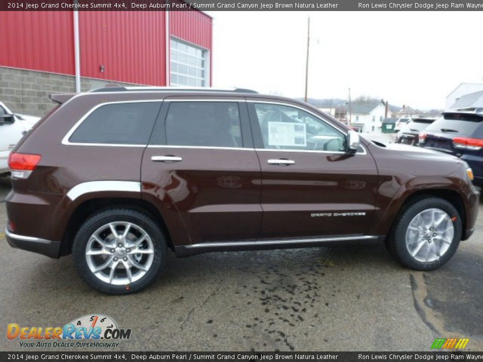 2014 Jeep Grand Cherokee Summit 4x4 Deep Auburn Pearl / Summit Grand Canyon Jeep Brown Natura Leather Photo #6