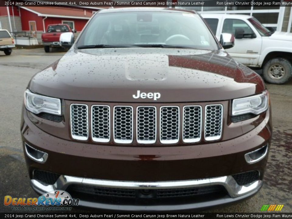 2014 Jeep Grand Cherokee Summit 4x4 Deep Auburn Pearl / Summit Grand Canyon Jeep Brown Natura Leather Photo #8