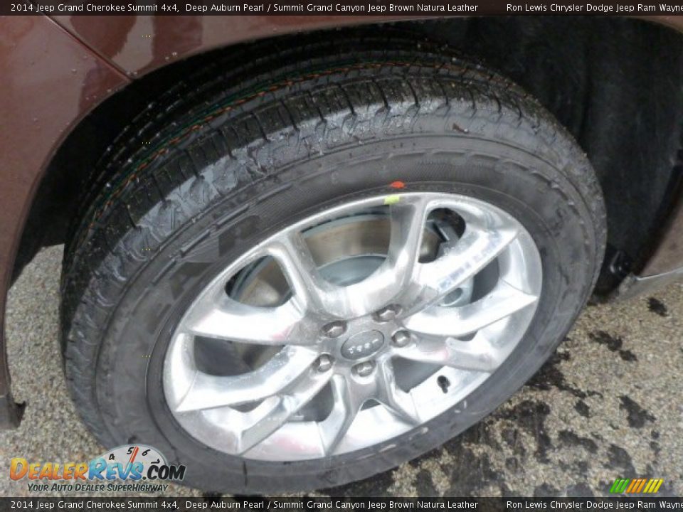 2014 Jeep Grand Cherokee Summit 4x4 Deep Auburn Pearl / Summit Grand Canyon Jeep Brown Natura Leather Photo #9