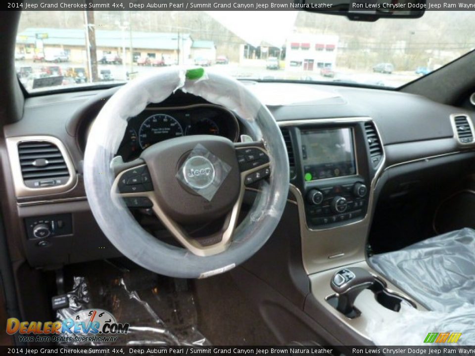 2014 Jeep Grand Cherokee Summit 4x4 Deep Auburn Pearl / Summit Grand Canyon Jeep Brown Natura Leather Photo #12