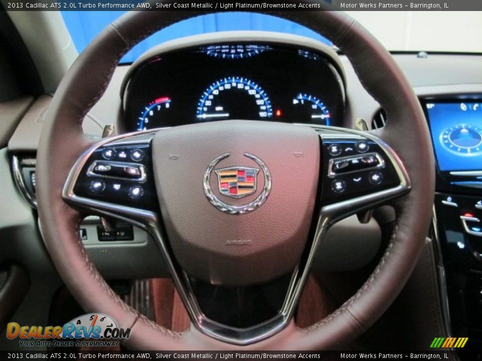 2013 Cadillac ATS 2.0L Turbo Performance AWD Steering Wheel Photo #25
