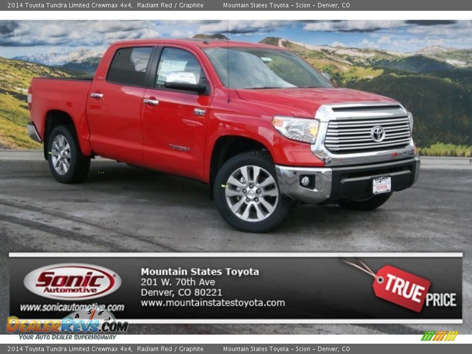 2014 Toyota Tundra Limited Crewmax 4x4 Radiant Red / Graphite Photo #1