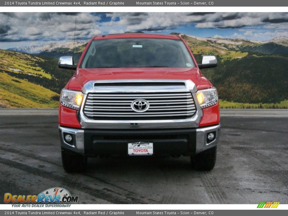 2014 Toyota Tundra Limited Crewmax 4x4 Radiant Red / Graphite Photo #2