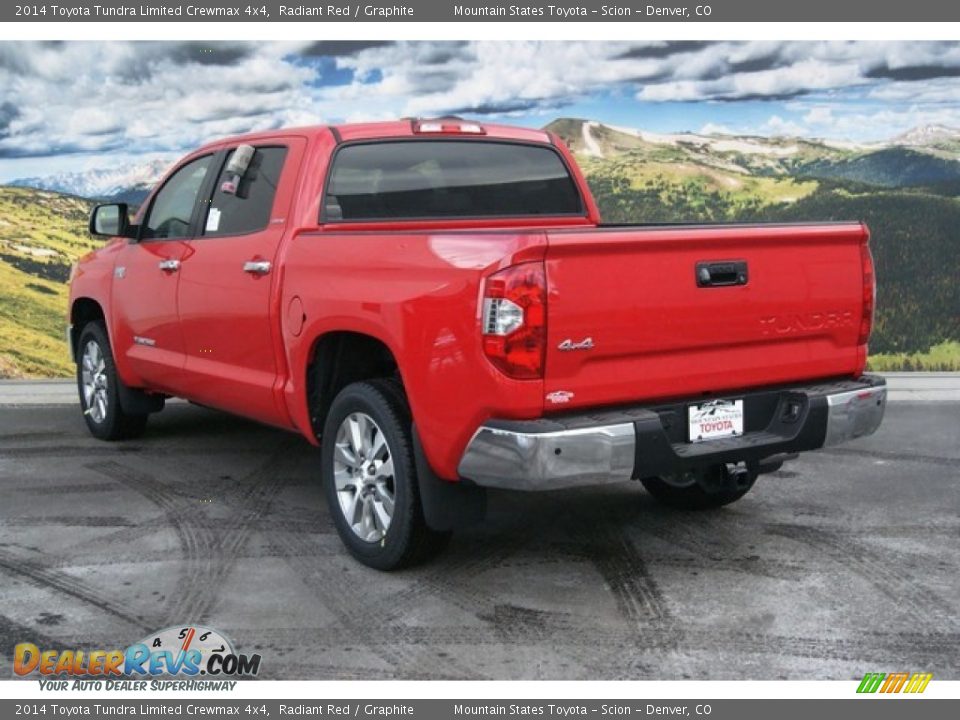2014 Toyota Tundra Limited Crewmax 4x4 Radiant Red / Graphite Photo #3