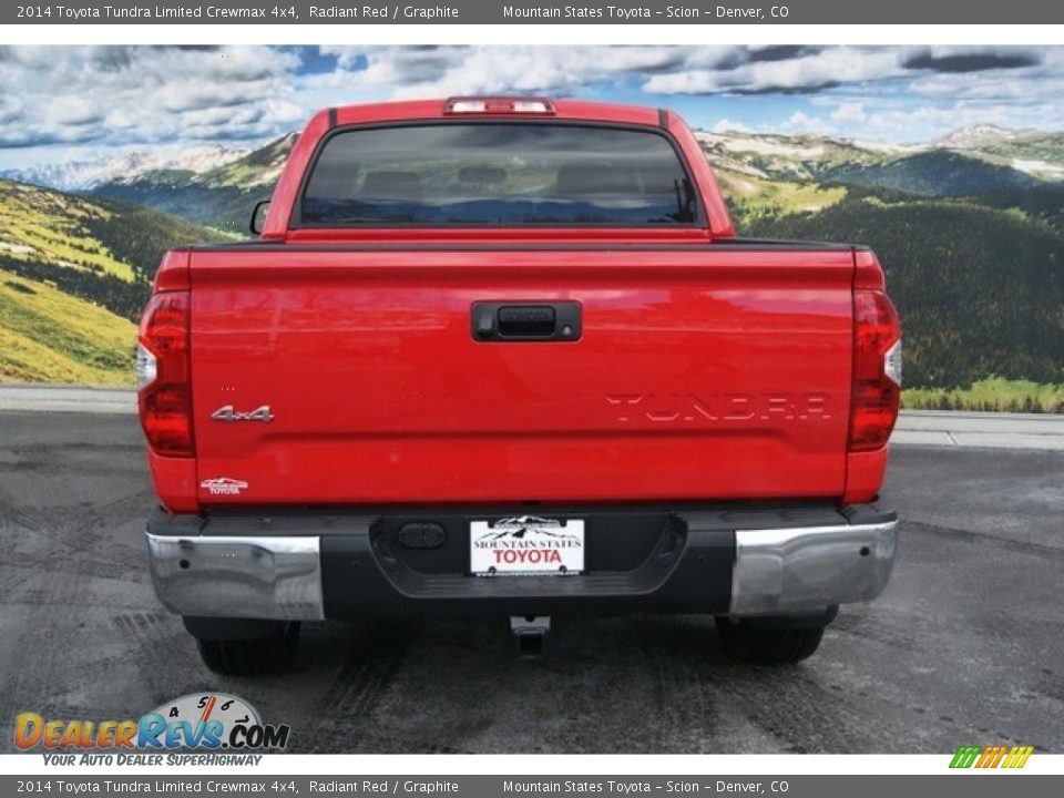2014 Toyota Tundra Limited Crewmax 4x4 Radiant Red / Graphite Photo #4