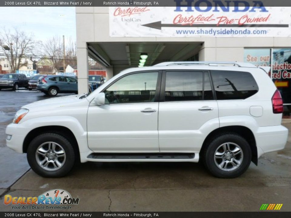 2008 Lexus GX 470 Blizzard White Pearl / Ivory Photo #2