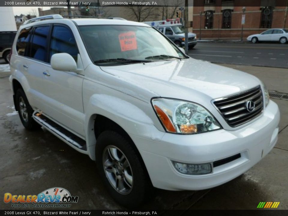 2008 Lexus GX 470 Blizzard White Pearl / Ivory Photo #3
