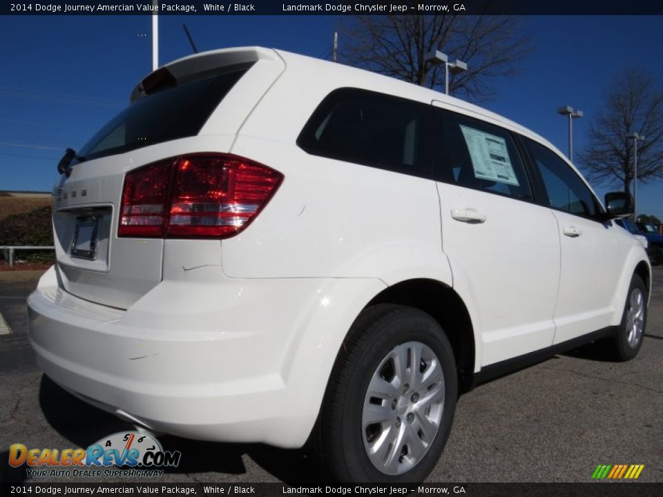 2014 Dodge Journey Amercian Value Package White / Black Photo #3