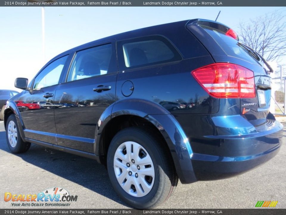 2014 Dodge Journey Amercian Value Package Fathom Blue Pearl / Black Photo #2