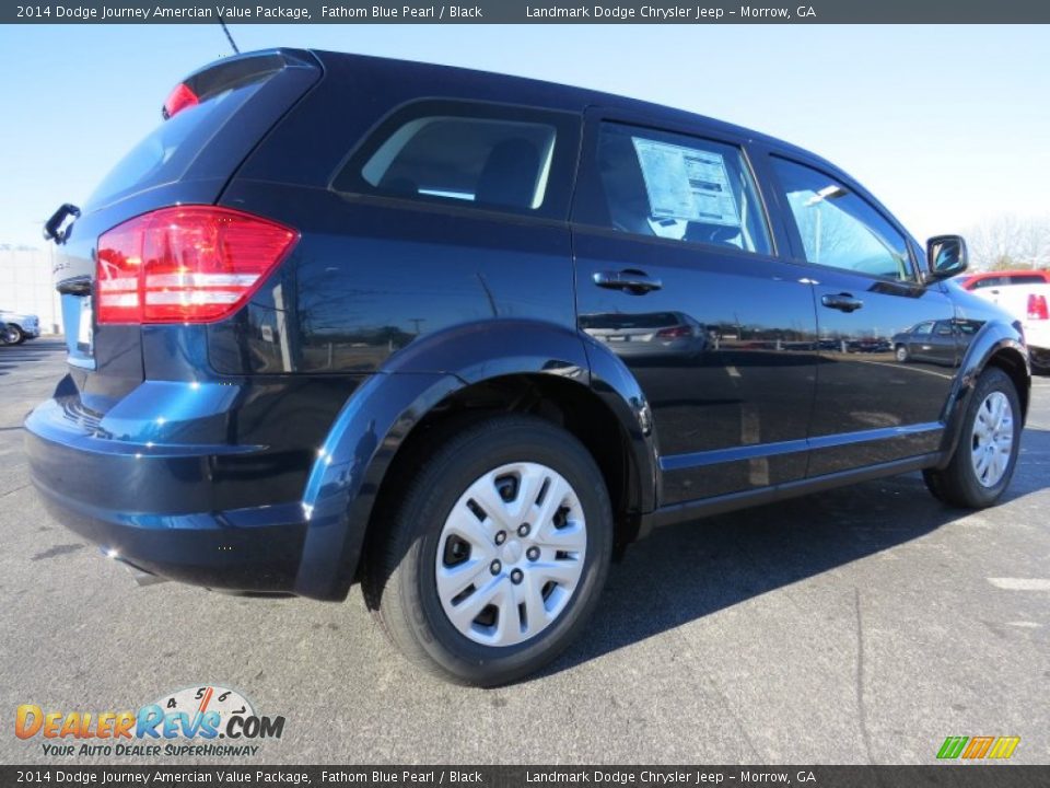 2014 Dodge Journey Amercian Value Package Fathom Blue Pearl / Black Photo #3