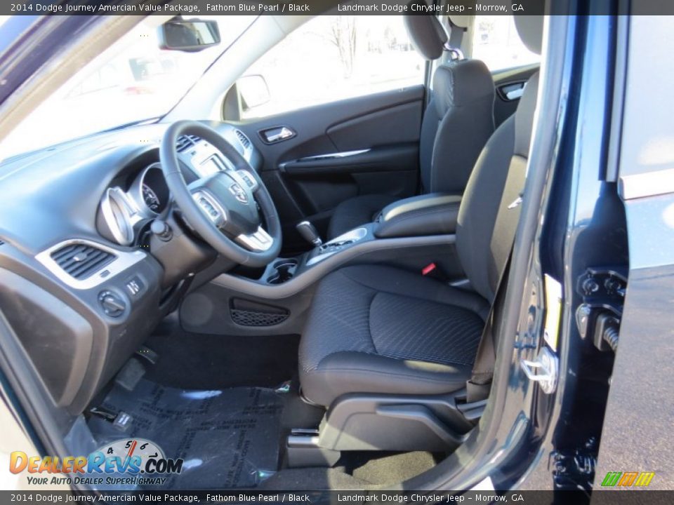 2014 Dodge Journey Amercian Value Package Fathom Blue Pearl / Black Photo #6