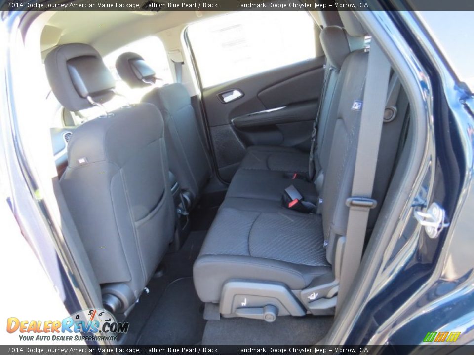 2014 Dodge Journey Amercian Value Package Fathom Blue Pearl / Black Photo #8