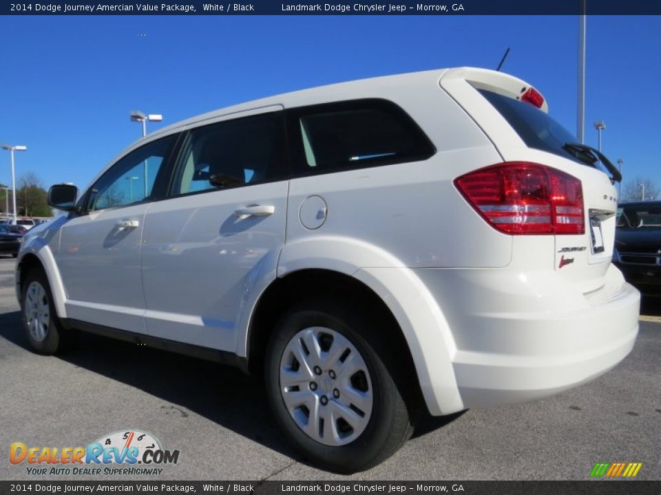 2014 Dodge Journey Amercian Value Package White / Black Photo #2