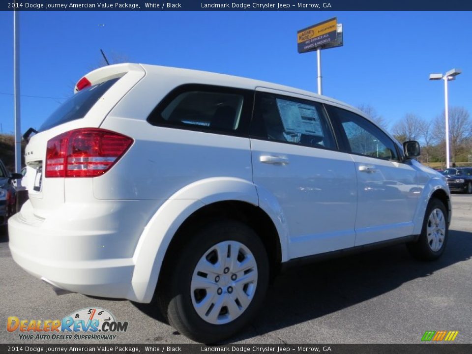 2014 Dodge Journey Amercian Value Package White / Black Photo #3
