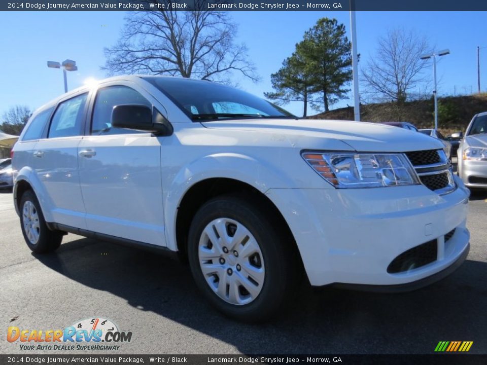 2014 Dodge Journey Amercian Value Package White / Black Photo #4