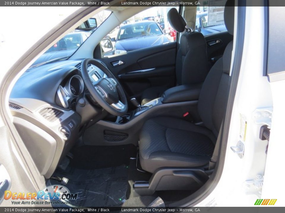 2014 Dodge Journey Amercian Value Package White / Black Photo #6