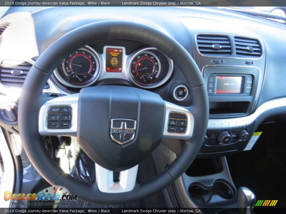 2014 Dodge Journey Amercian Value Package White / Black Photo #7