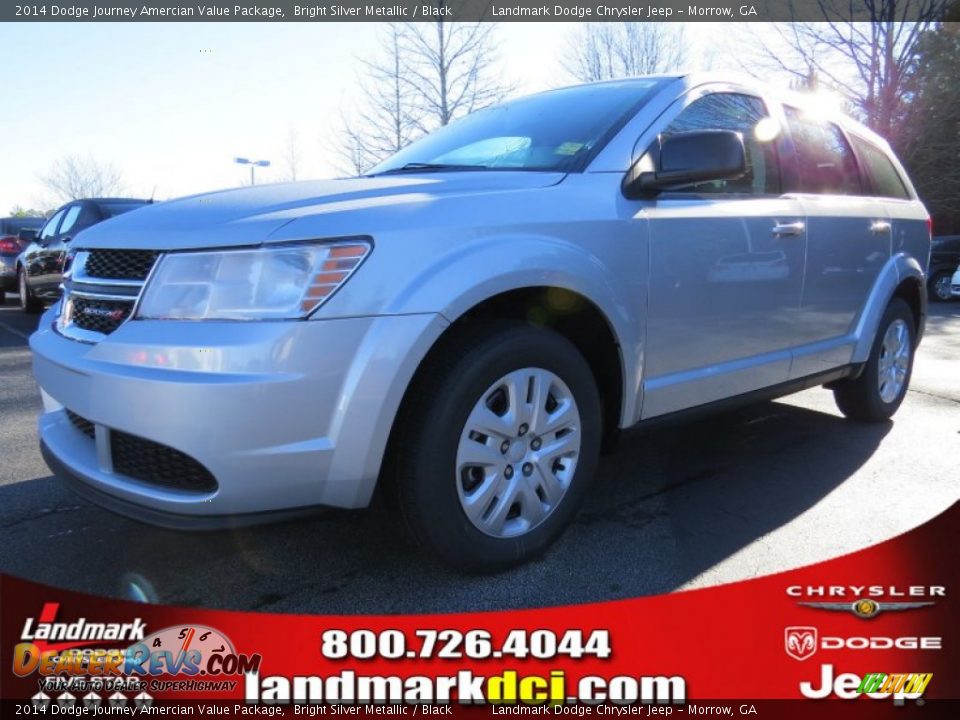 2014 Dodge Journey Amercian Value Package Bright Silver Metallic / Black Photo #1
