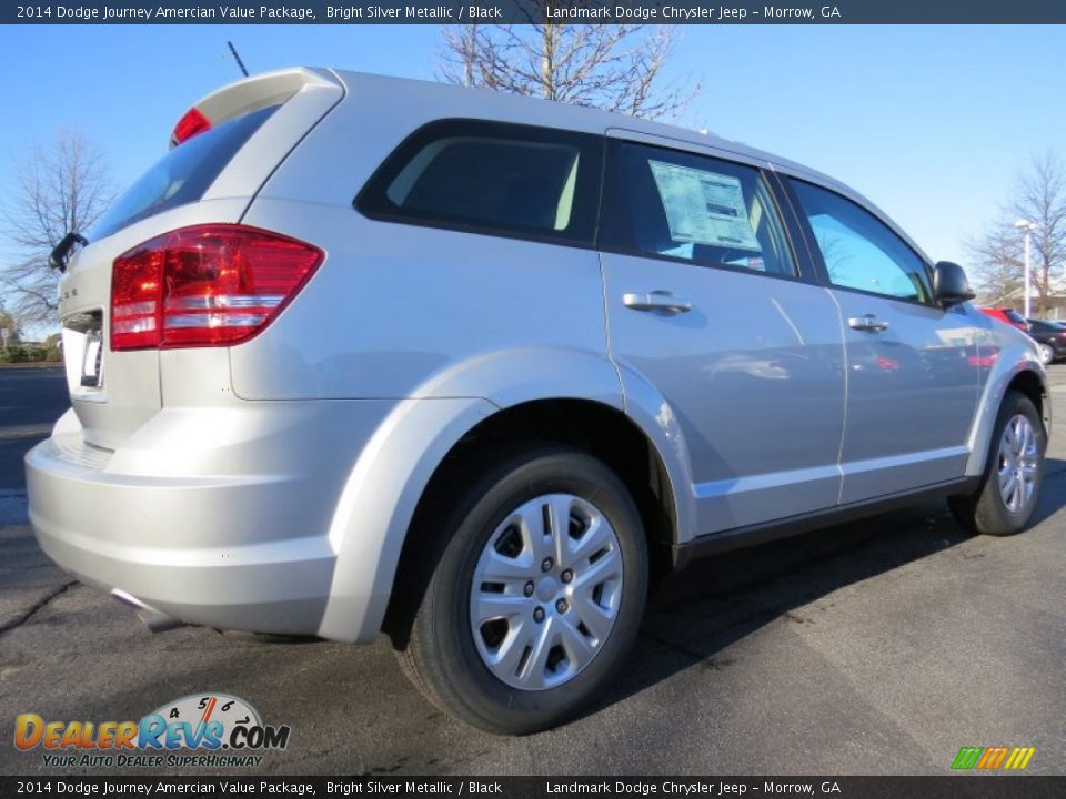 2014 Dodge Journey Amercian Value Package Bright Silver Metallic / Black Photo #3