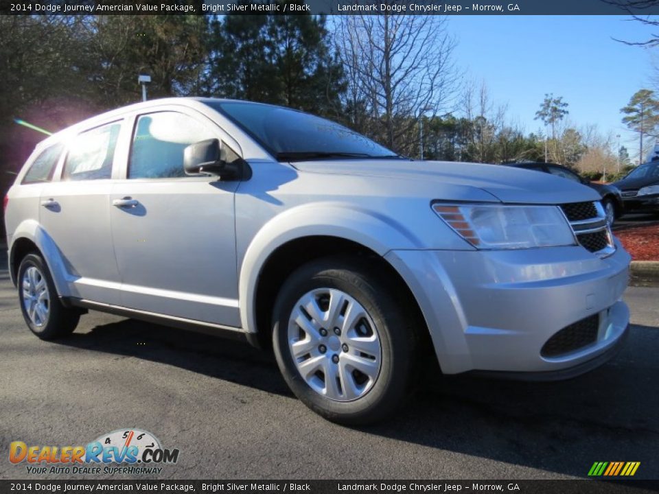 2014 Dodge Journey Amercian Value Package Bright Silver Metallic / Black Photo #4