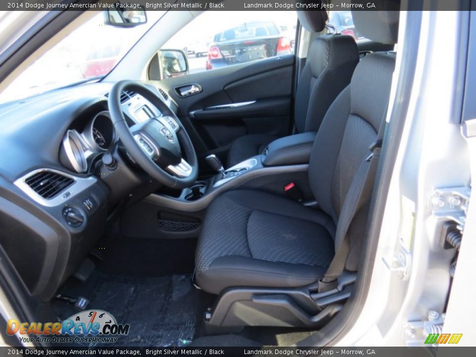 2014 Dodge Journey Amercian Value Package Bright Silver Metallic / Black Photo #6