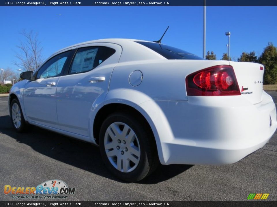 2014 Dodge Avenger SE Bright White / Black Photo #2