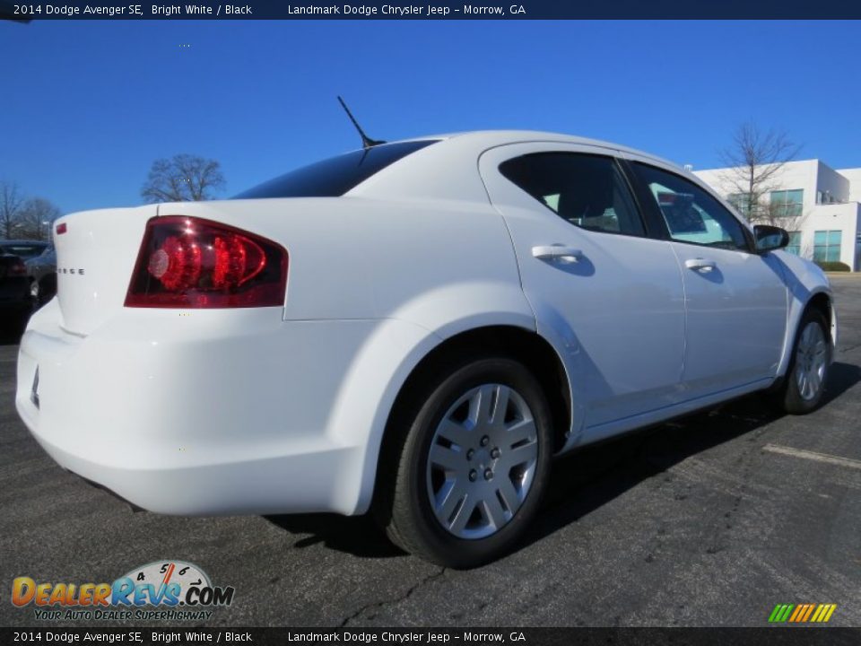 2014 Dodge Avenger SE Bright White / Black Photo #3