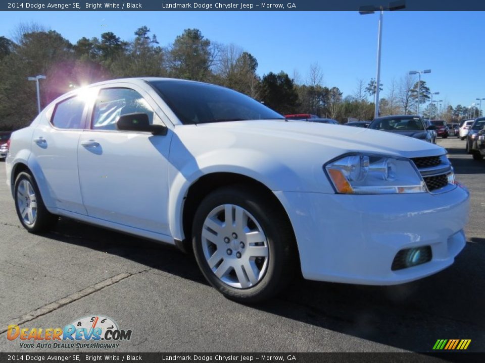 2014 Dodge Avenger SE Bright White / Black Photo #4