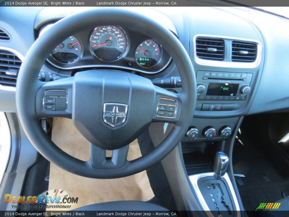 2014 Dodge Avenger SE Bright White / Black Photo #7