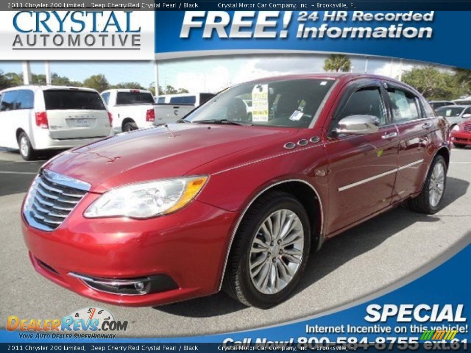 2011 Chrysler 200 Limited Deep Cherry Red Crystal Pearl / Black Photo #1