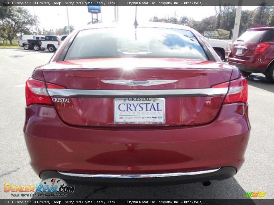 2011 Chrysler 200 Limited Deep Cherry Red Crystal Pearl / Black Photo #7