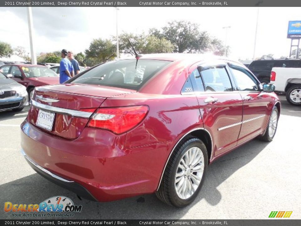 2011 Chrysler 200 Limited Deep Cherry Red Crystal Pearl / Black Photo #8